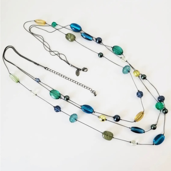 ☀️2for$10. Lia Sophia multi strand long necklace - Picture 5 of 8